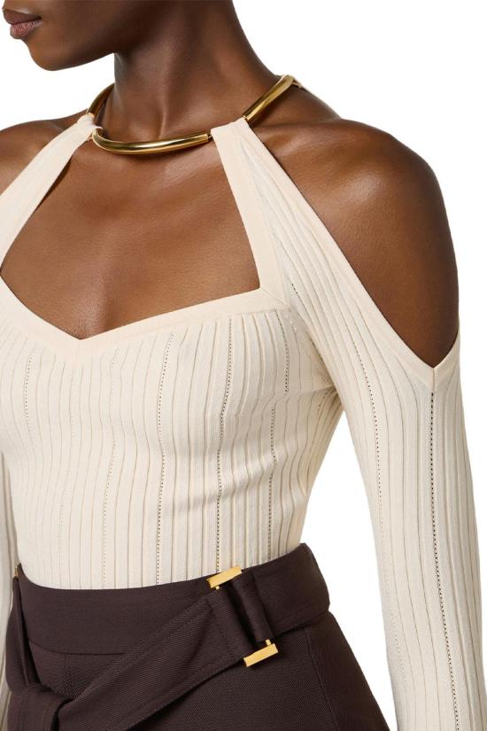 26SS 엘리자베타프랜치 니트웨어 MK89S61E2193 WHITE - ELISABETTA FRANCHI