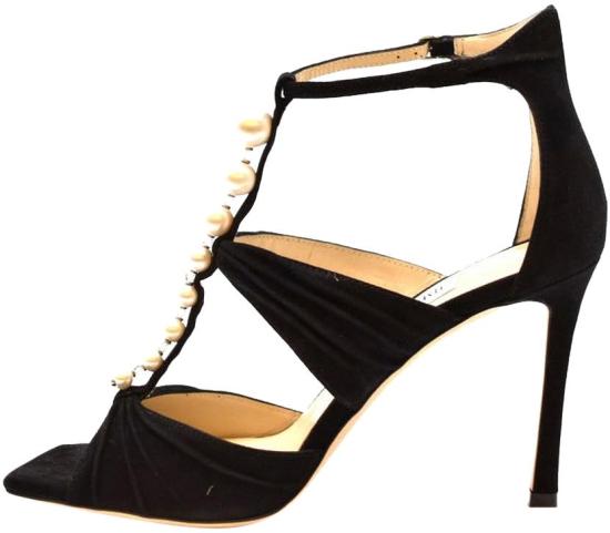  지미추 샌들 AURA95SZRBLACKWHITE - JIMMY CHOO