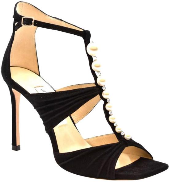  지미추 샌들 AURA95SZRBLACKWHITE - JIMMY CHOO