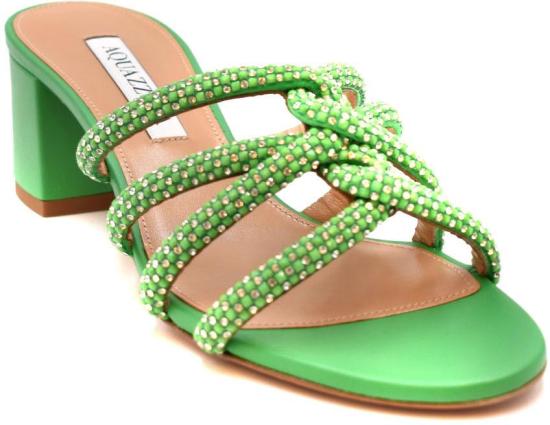  아쿠아주라 뮬/슬리퍼 MDCMIS0NSEPLR GREEN - AQUAZZURA