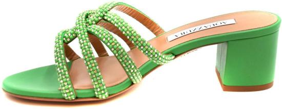  아쿠아주라 뮬/슬리퍼 MDCMIS0NSEPLR GREEN - AQUAZZURA