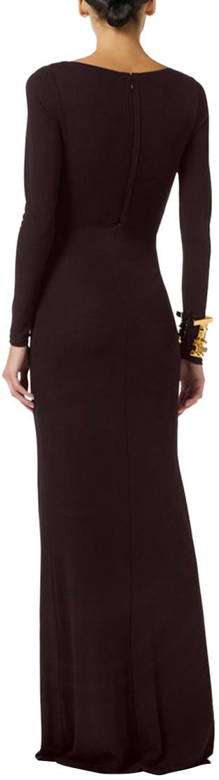 26SS 엘리자베타프랜치 롱 원피스 ABR1461E2WV9 BROWN - ELISABETTA FRANCHI