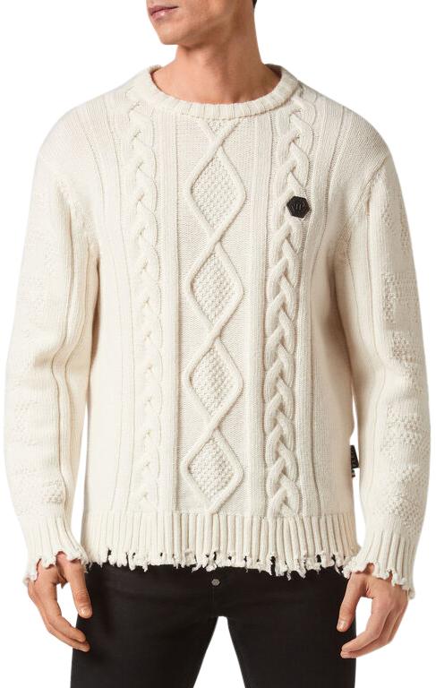  필립 플레인 스웨터 FACCMKO1273PKN002NWHITE - PHILIPP PLEIN