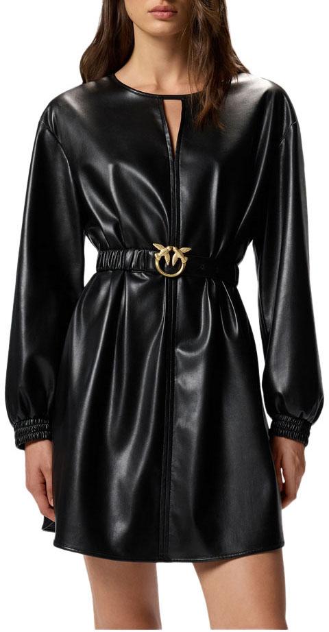 25FW 핑코 미디 원피스 105587A2P4Z99 BLACK - PINKO