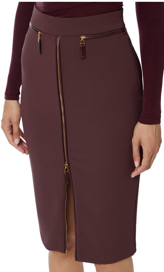25FW 엘리자베타프랜치 미디 스커트 GO13456E2EA4 RED - ELISABETTA FRANCHI