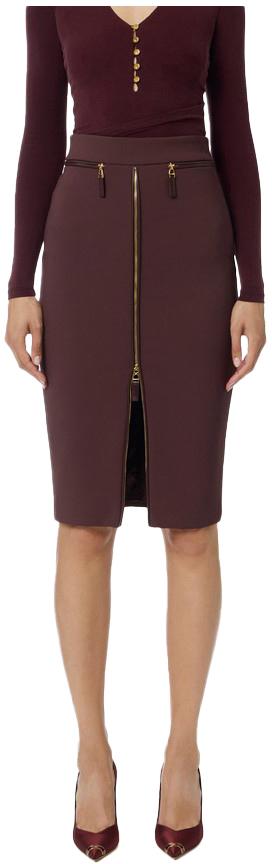 25FW 엘리자베타프랜치 미디 스커트 GO13456E2EA4 RED - ELISABETTA FRANCHI