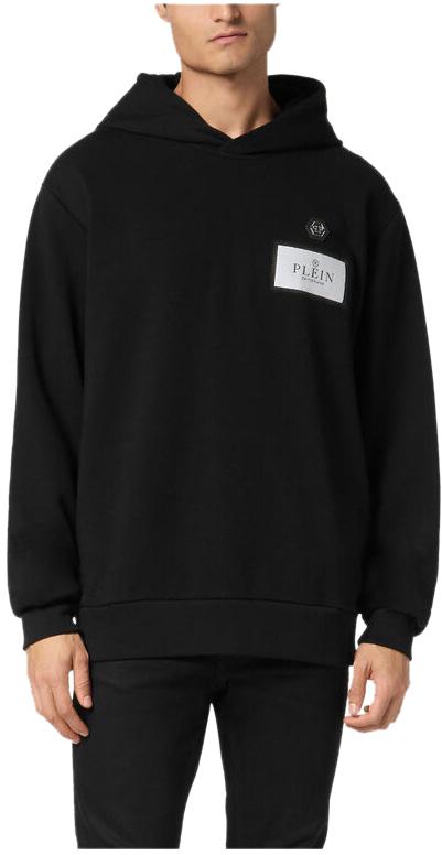 25SS 필립 플레인 후드 티셔츠 SAECMJB3616PTE003N0202 BLACK - PHILIPP PLEIN