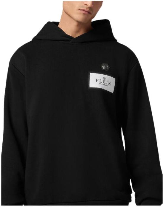 25SS 필립 플레인 후드 티셔츠 SAECMJB3616PTE003N0202 BLACK - PHILIPP PLEIN