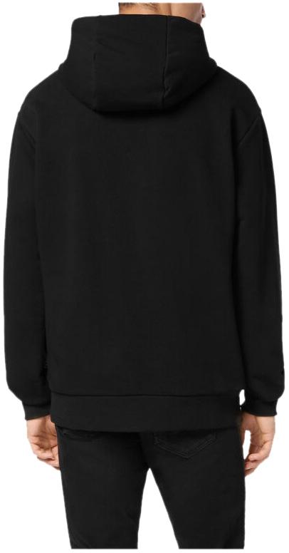 25SS 필립 플레인 후드 티셔츠 SAECMJB3616PTE003N0202 BLACK - PHILIPP PLEIN