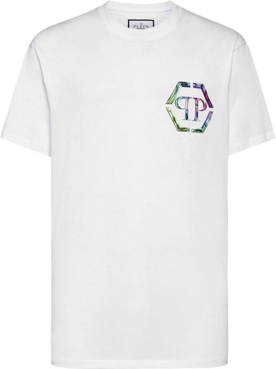  필립 플레인 반팔 티셔츠 FACCMTK6275PJY002N01 WHITE