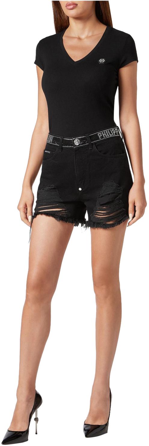  필립 플레인 숏팬츠 SADCWDT2480PDE004N BLACK - PHILIPP PLEIN