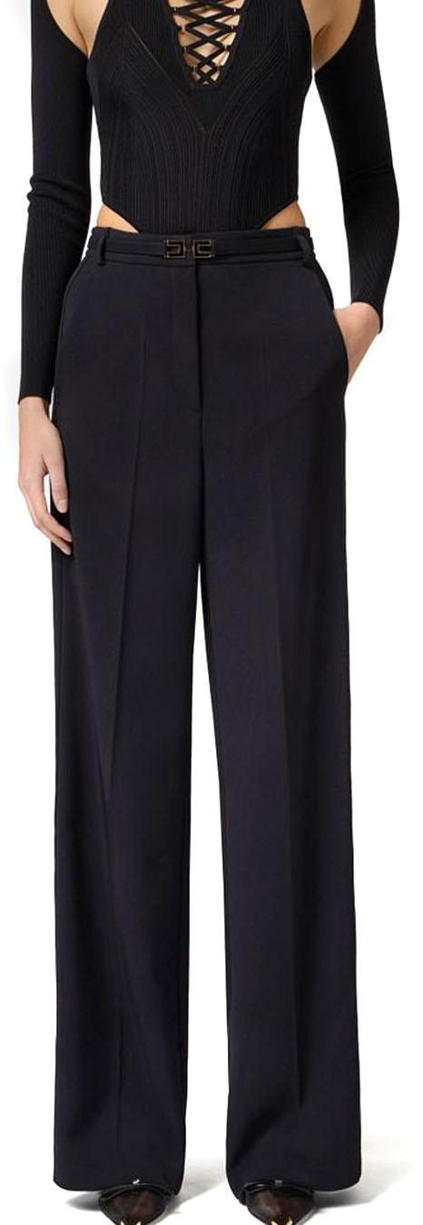 25SS 엘리자베타프랜치 스트레이트 팬츠 PA08751E2110 BLACK - ELISABETTA FRANCHI