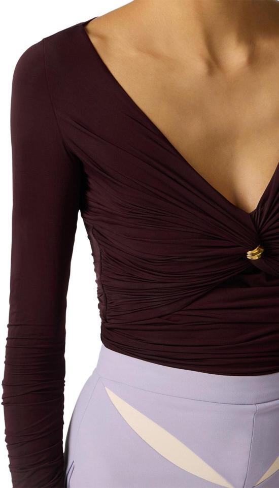 26SS 엘리자베타프랜치 니트웨어 MD02962E2644 BROWN - ELISABETTA FRANCHI