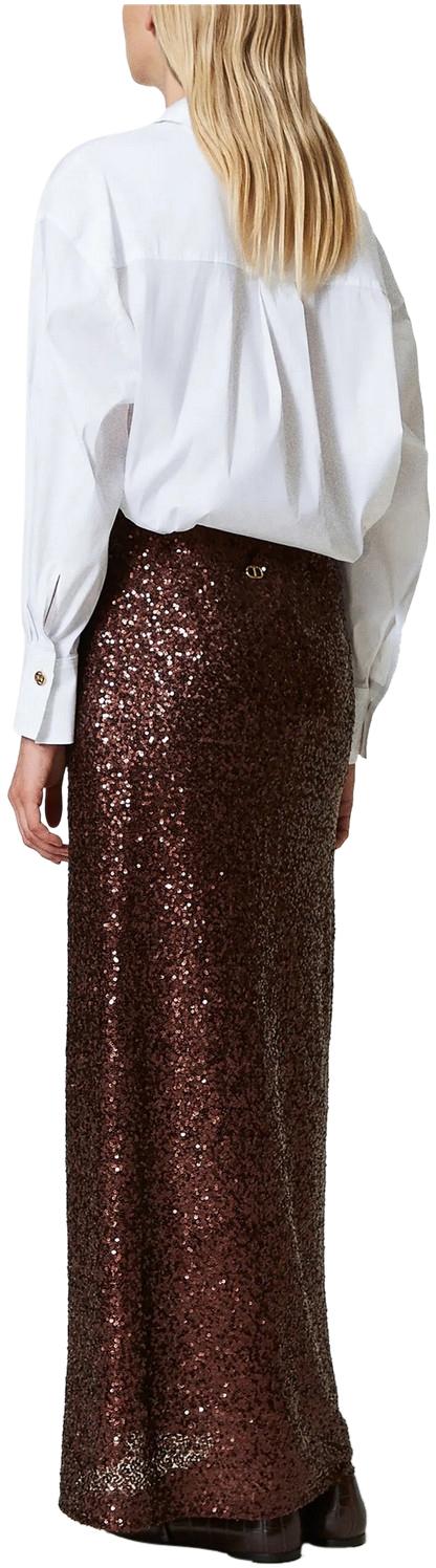  트윈셋 롱 스커트 242TF2030 BROWN - TWINSET