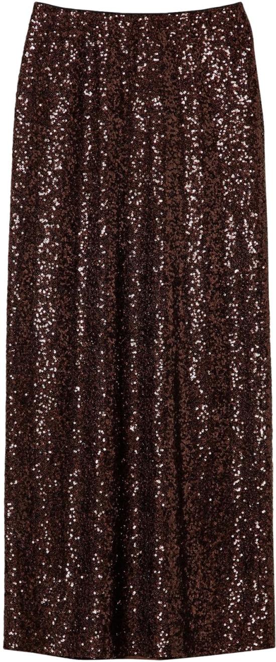  트윈셋 롱 스커트 242TF2030 BROWN