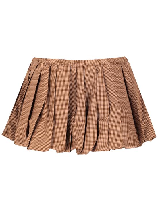 26FW 미우미우 숏팬츠 MG2723SOOO19OS F0QB7 CARAMELLO - MIU MIU
