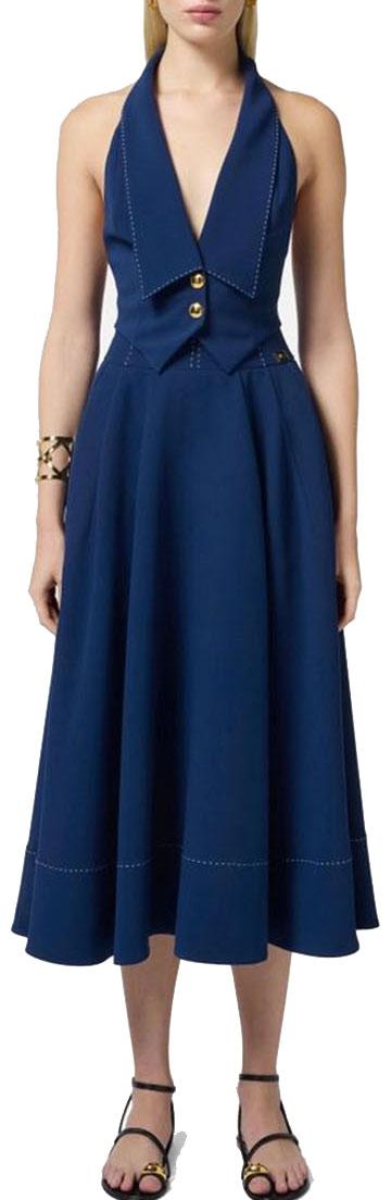 25SS 엘리자베타프랜치 패딩 GL00151E2DC8 BLUE - ELISABETTA FRANCHI