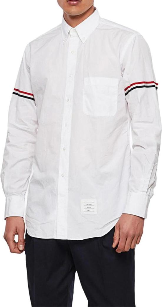  톰브라운 옥스포드 암밴드 클래식 셔츠 MWL150EF031300 WHITE - THOM BROWNE