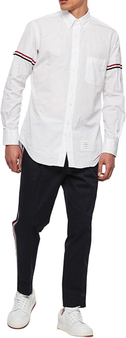  톰브라운 옥스포드 암밴드 클래식 셔츠 MWL150EF031300 WHITE - THOM BROWNE