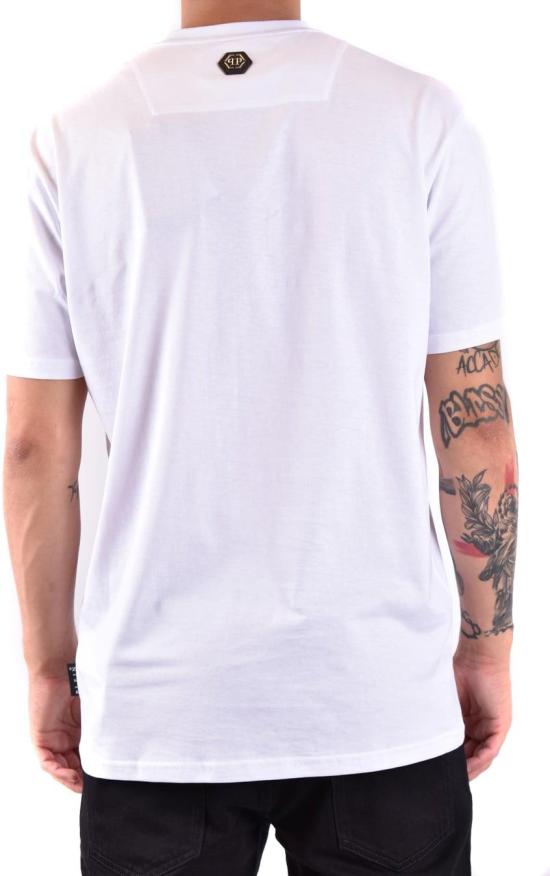  필립 플레인 반팔 티셔츠 FADCMTK7349PJY002N01 WHITE - PHILIPP PLEIN