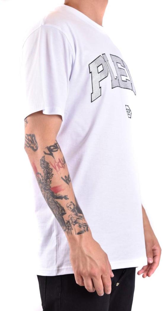  필립 플레인 반팔 티셔츠 FADCMTK7349PJY002N01 WHITE - PHILIPP PLEIN