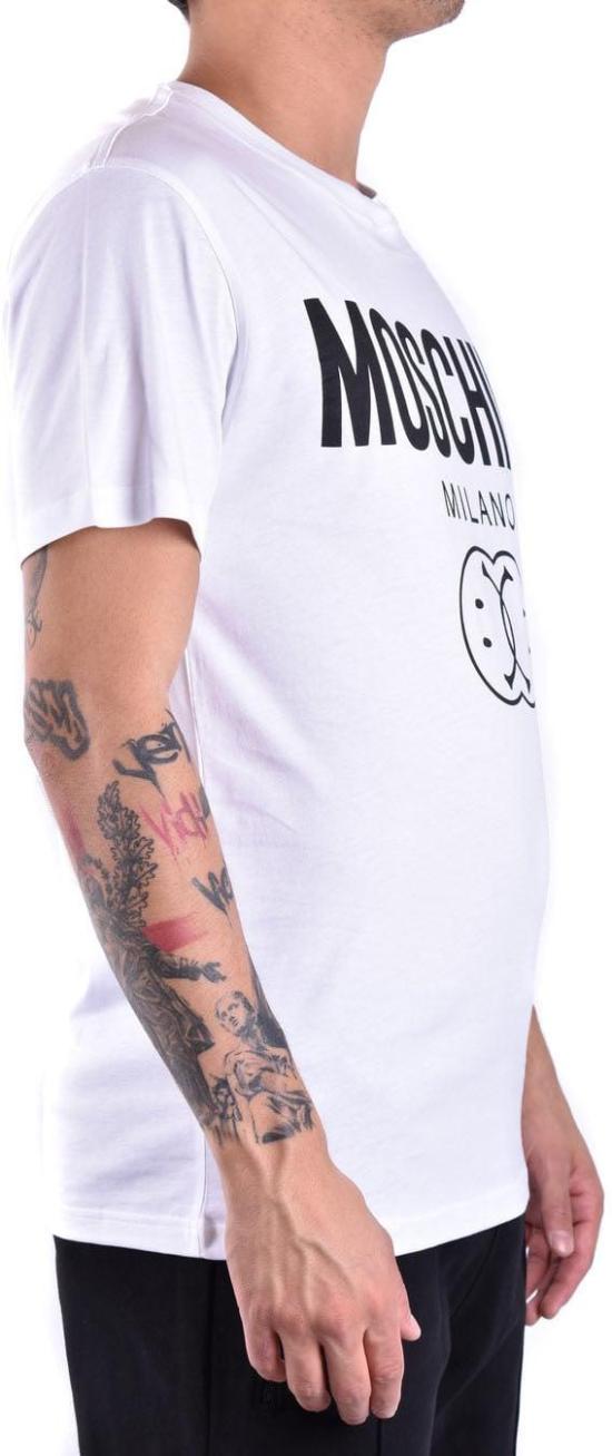  모스키노 반팔 티셔츠 J072570411001 WHITE - MOSCHINO