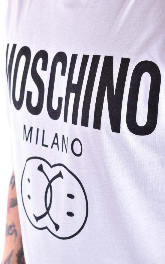  모스키노 반팔 티셔츠 J072570411001 WHITE - MOSCHINO
