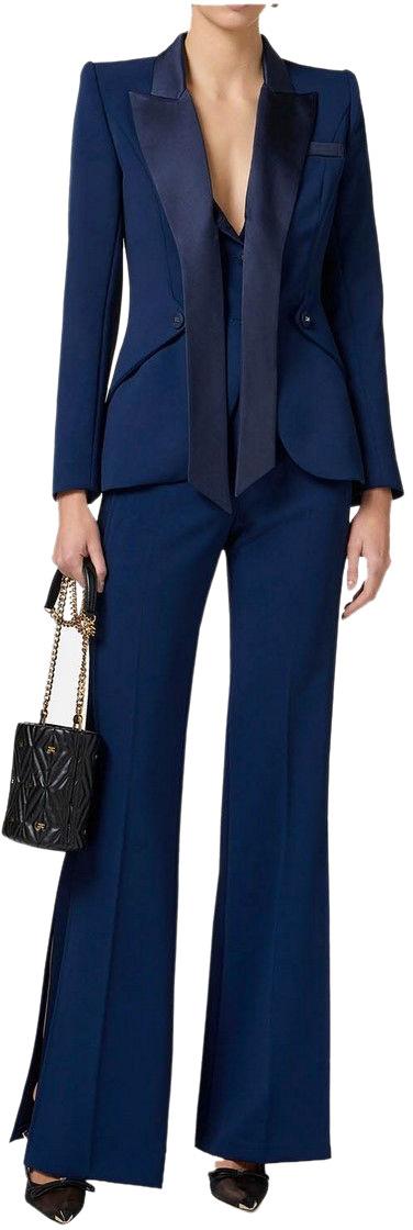 25SS 엘리자베타프랜치 수트 자켓 GI13351E2COLDC8 BLUE - ELISABETTA FRANCHI