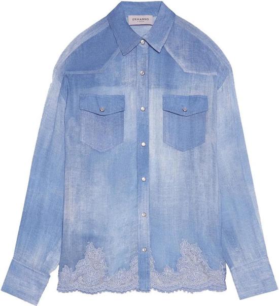 26SS 에르마노 피렌제 탑 D48EK021EB5MF156 BLUE