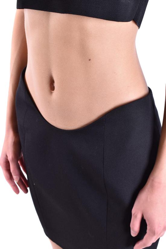  발망 미디 스커트 XF0LB394WB05 BLACK - BALMAIN