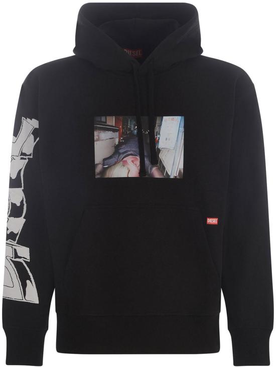  디젤 후드 티셔츠 A035920IEAX9XX BLACK