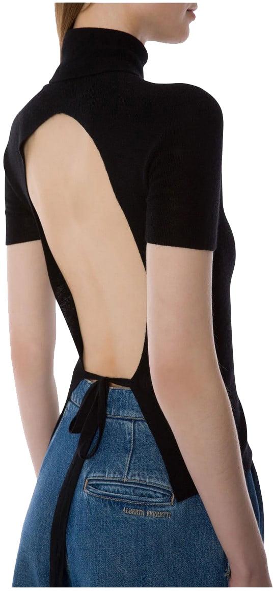 25FW 알베르타 페레티 터틀넥 A090151040555 BLACK - ALBERTA FERRETTI