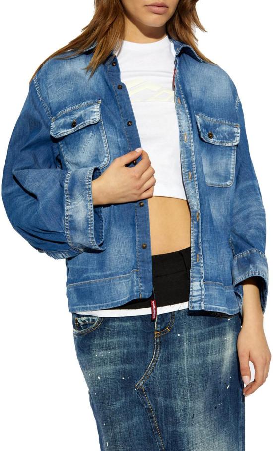  디스퀘어드2 데님 셔츠 S75DL0883S30341470 BLUE - DSQUARED2