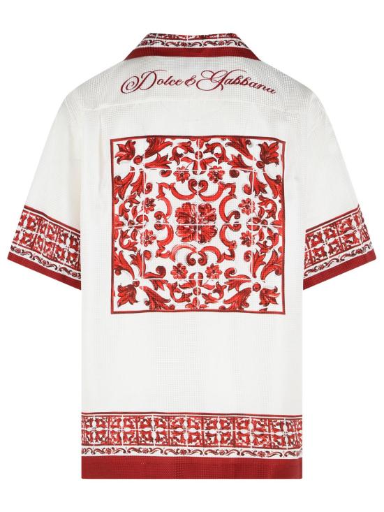 26FW 돌체앤가바나 반팔 셔츠 G5JH9T HI135IP5DQ White - DOLCE & GABBANA