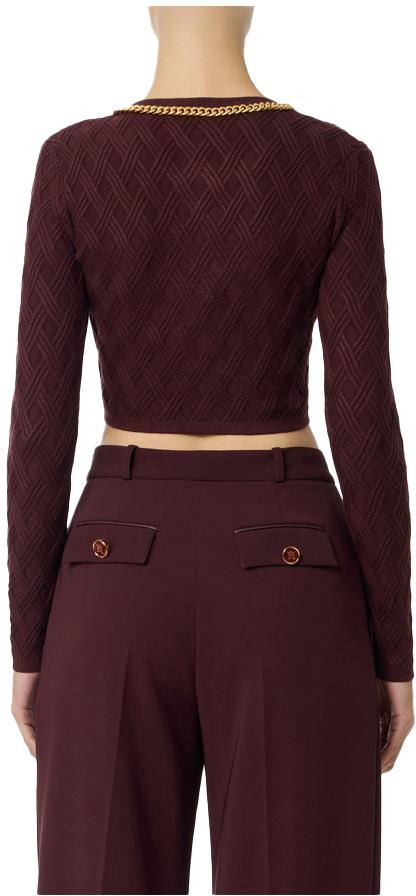 25FW 엘리자베타프랜치 스웨터 MK29B56E2EA4 RED - ELISABETTA FRANCHI