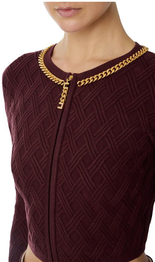 25FW 엘리자베타프랜치 스웨터 MK29B56E2EA4 RED - ELISABETTA FRANCHI