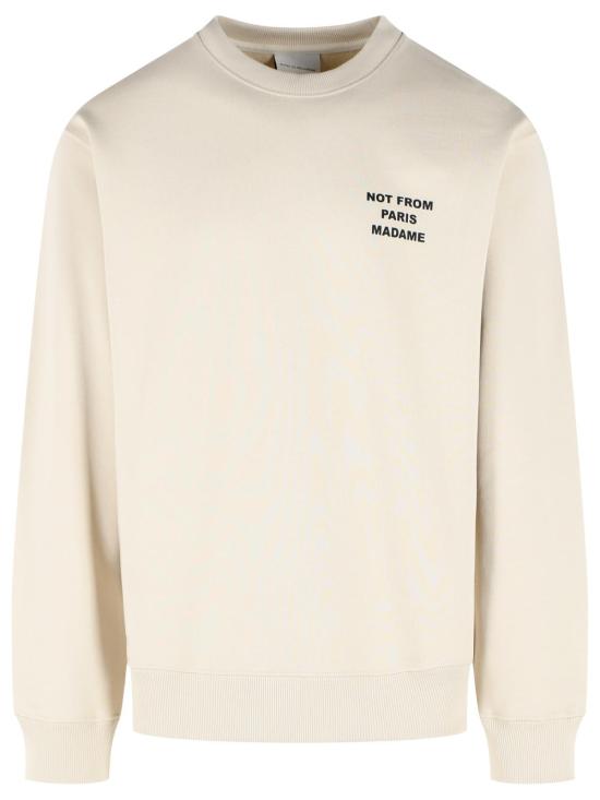26FW 드롤드무슈 긴팔 티셔츠 PERM SW149 CO127MT Ivory