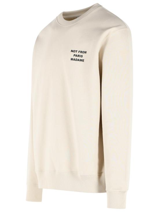 26FW 드롤드무슈 긴팔 티셔츠 PERM SW149 CO127MT Ivory - DROLE DE MONSIEUR