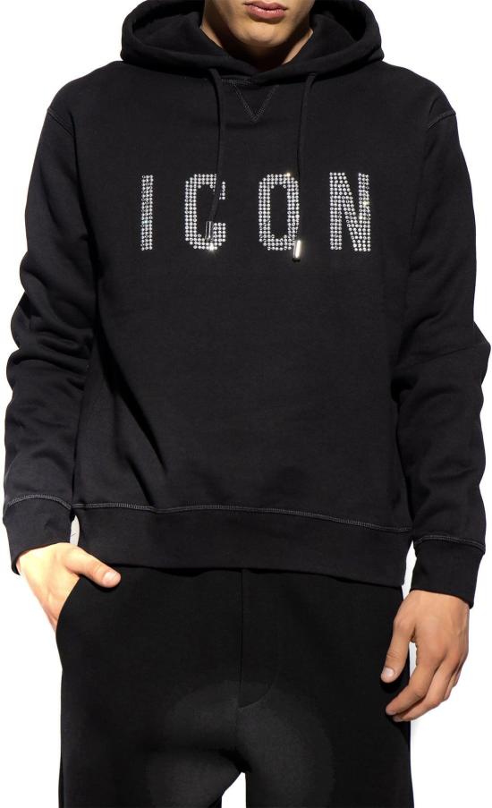  디스퀘어드2 후드 티셔츠 S79GU0106S25516900 BLACK - DSQUARED2
