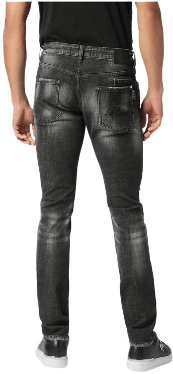 25SS 필립 플레인 데님 팬츠 SAECMDT4006PDE004N02RX BLACK - PHILIPP PLEIN