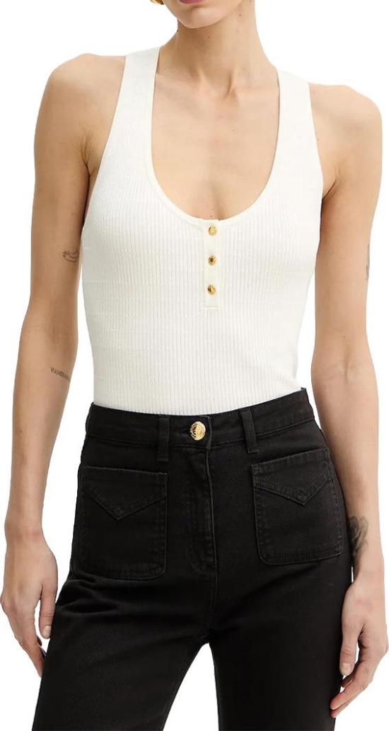 26SS 엘리자베타프랜치 탑 TK75B61E2360 WHITE - ELISABETTA FRANCHI