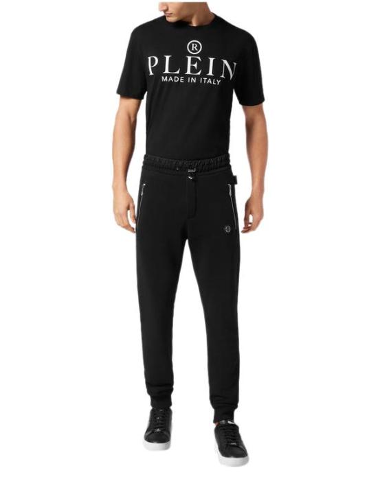 25SS 필립 플레인 트레이닝/조거 팬츠 SAECMJT2523PTE003N02 BLACK - PHILIPP PLEIN
