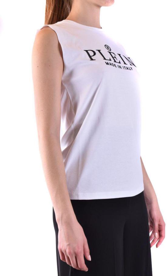  필립 플레인 민소매 티셔츠 SACCWTK2346PJO00201 WHITE - PHILIPP PLEIN