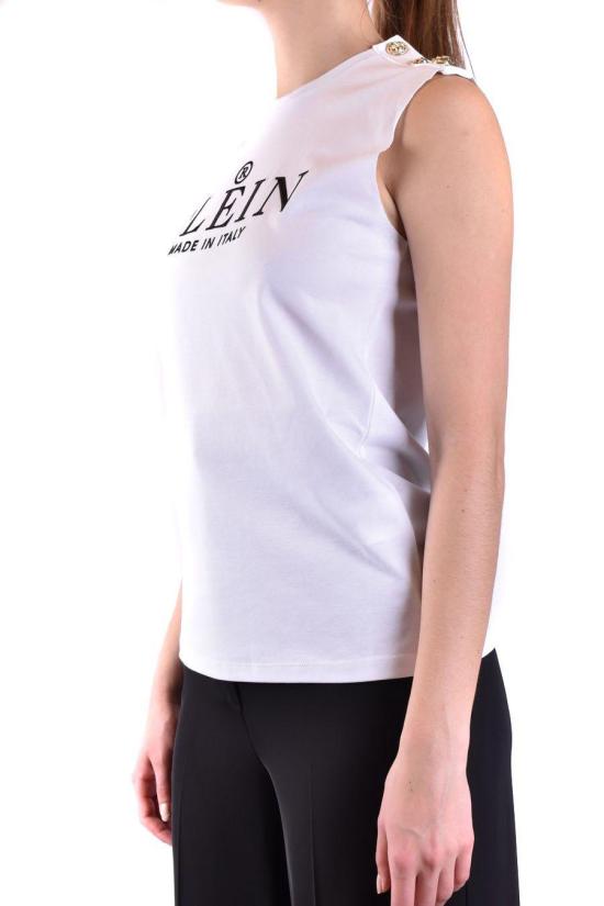  필립 플레인 민소매 티셔츠 SACCWTK2346PJO00201 WHITE - PHILIPP PLEIN