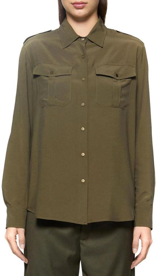  돈답 셔츠 DC379IF0040DXXX633 GREEN - DONDUP