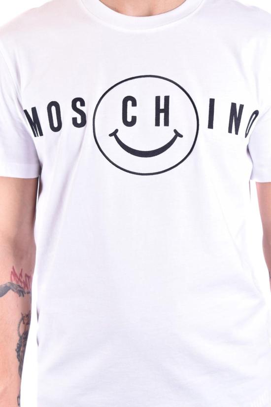  모스키노 반팔 티셔츠 J071920411001 WHITE - MOSCHINO