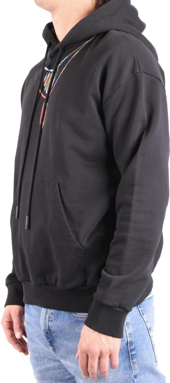 26SS 마르셀로 불론 스웨터 CMBB040C99FLE002 BLACK - MARCELO BURLON