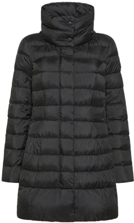 25FW 페트레이 솝착 MQN 03 하이칼라 슬림핏 롱 다운 재킷 PED545601181967NER BLACK