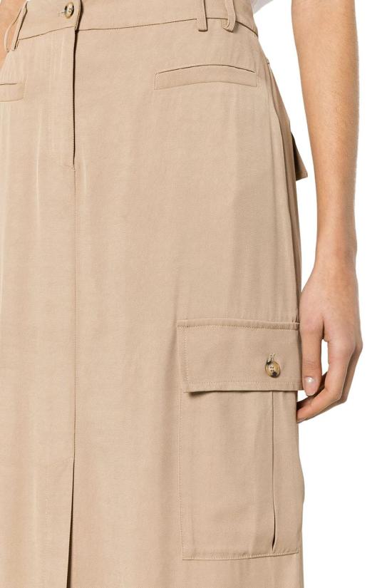  에르마노 피렌제 미디 스커트 D44EO005E22E22MF280 BEIGE - ERMANNO FIRENZE
