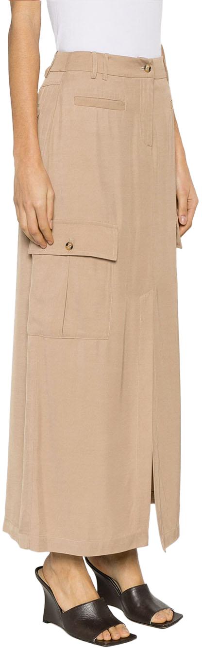  에르마노 피렌제 미디 스커트 D44EO005E22E22MF280 BEIGE - ERMANNO FIRENZE